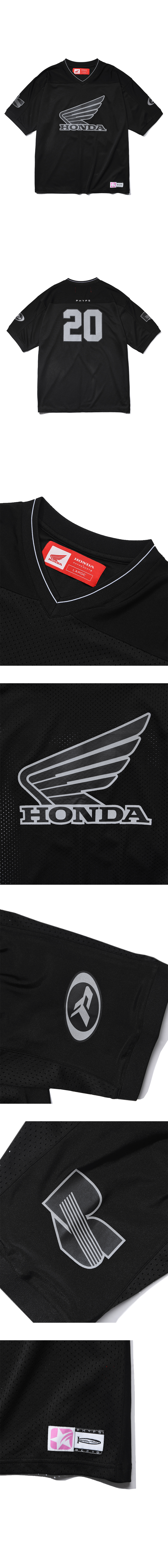 Tシャツ・カットソー HONDA MOTORCYCLE Original Wing logo Mesh Tshirt Black MUSINSA | Honda Motorcycle Original Wing logo Mesh T-shirt Black