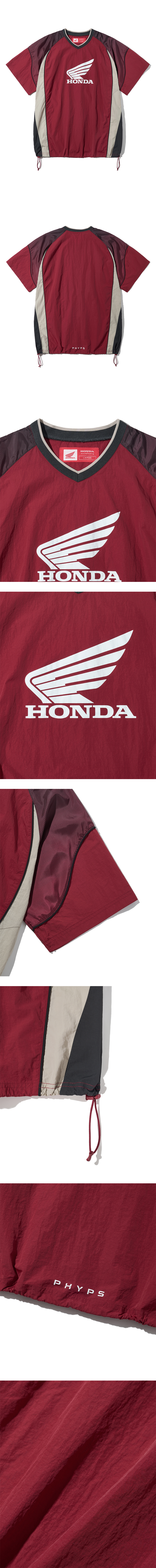 MUSINSA | Honda Motorcycle Speed Track nylon T-shirt Red