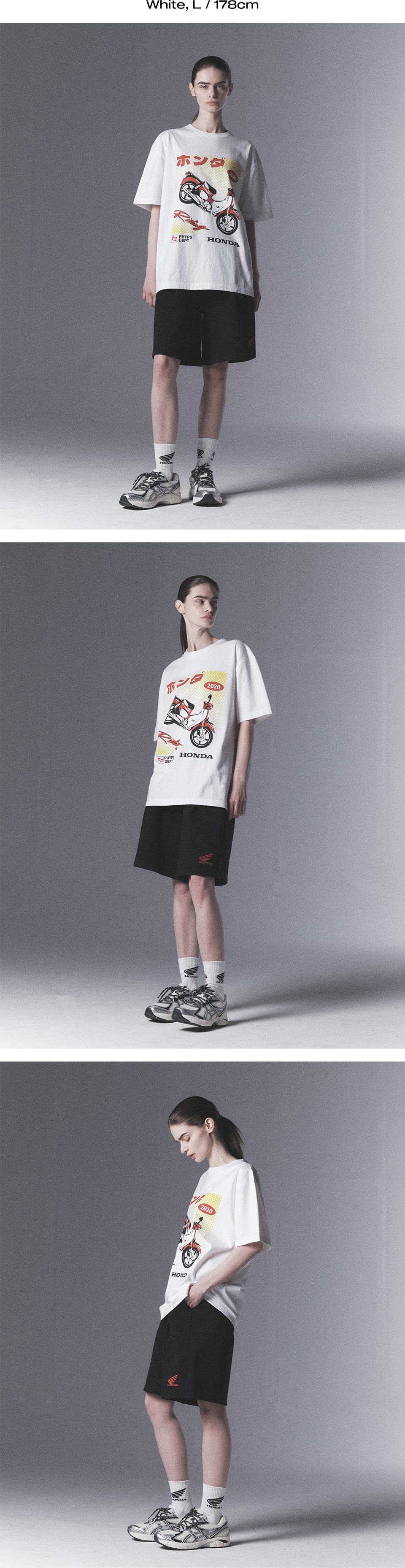Tシャツ・カットソー HONDA MOTORCYCLE Anime Super Cub Short Sleeve White MUSINSA | Honda Motorcycle Anime Super Cub Short Sleeve White