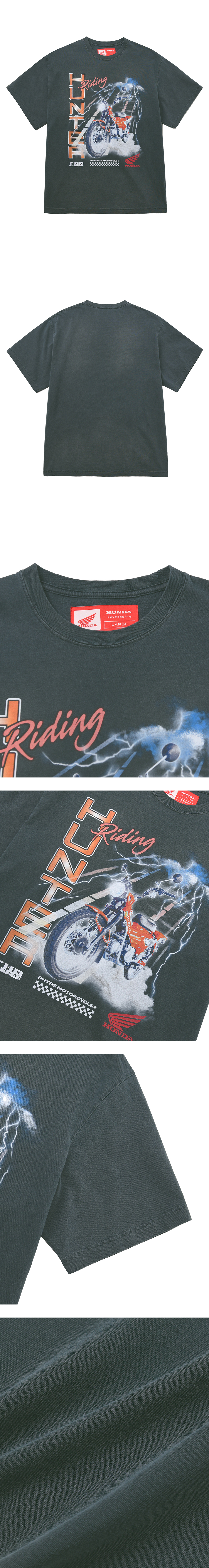 MUSINSA | Honda Motorcycle Lighting Hunter Cub Short Sleeve