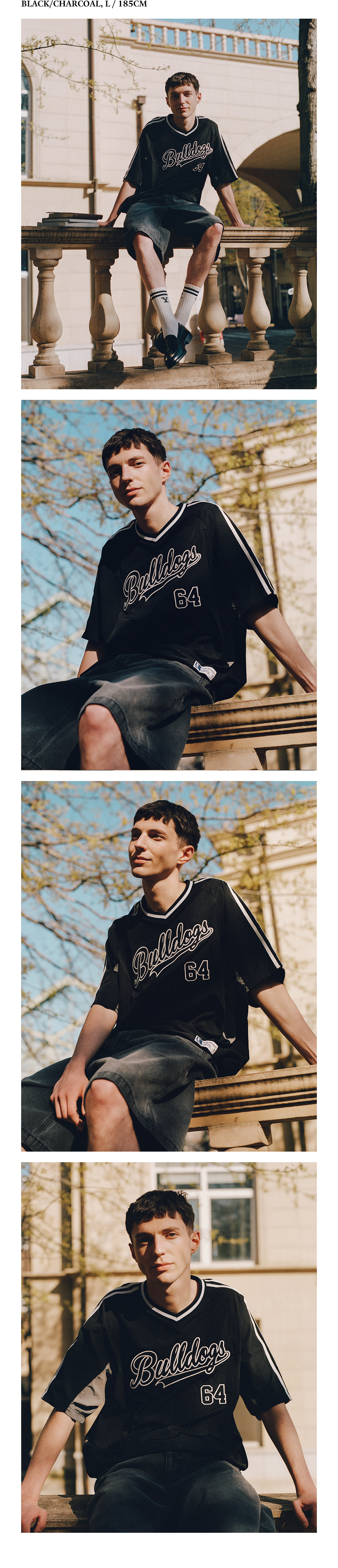 YALE BASEBALL SHORT-SLEEVE NYLON T-SHIRTルーズフィット MUSINSA | YALE BASEBALL SHORT-SLEEVE NYLON T-SHIRT(3 colors)