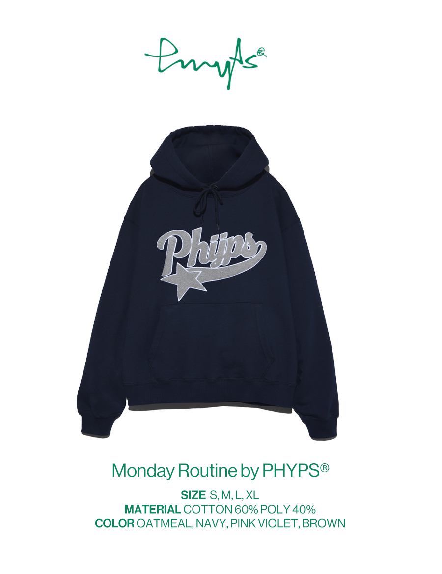 ◆Phyps Department◆ Startail Hoodie_Navy MUSINSA | PHYPS TIDY STAR HOODIE NAVY