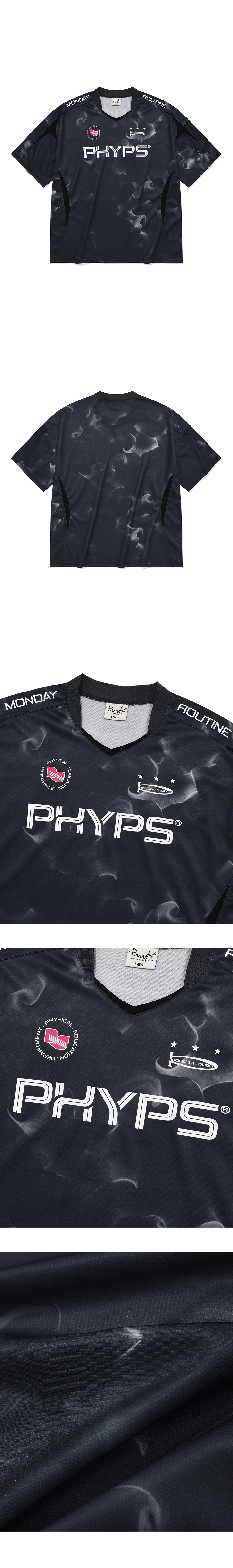 ★ Phyps Department★ Soccer Jersey V-Neck Short Sleeve Cha MUSINSA | PHYPS Soccer Jersey V-Neck Short Sleeve Charcoal