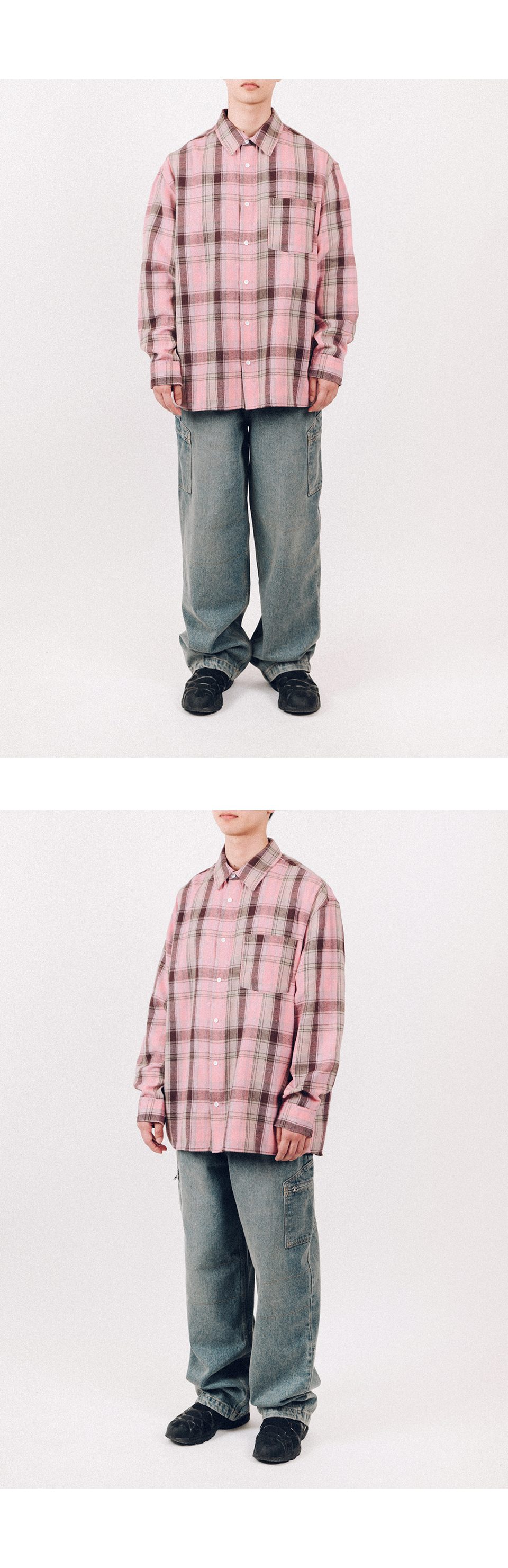 ★ Phyps Department★ Flannel Clan Tartan Check Shirt Pink MUSINSA | PHYPS Flannel Clan Tartan Check Shirt_Pink