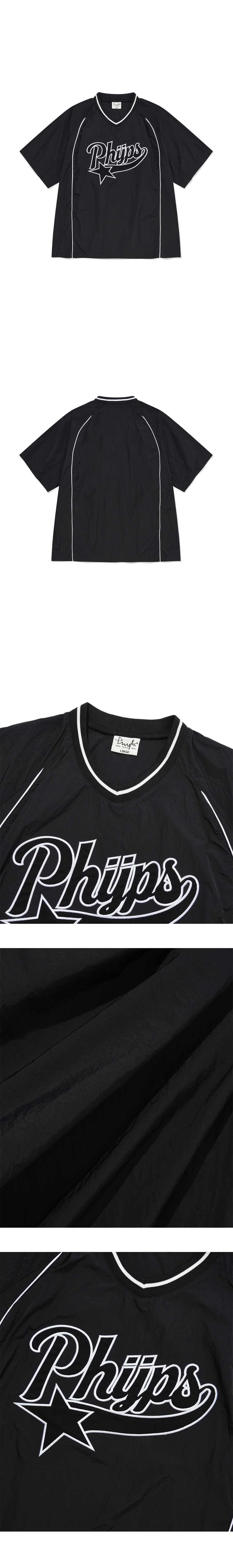 Star Tail Sports Short-Sleeved Shirt_Black - PHYPS HOME