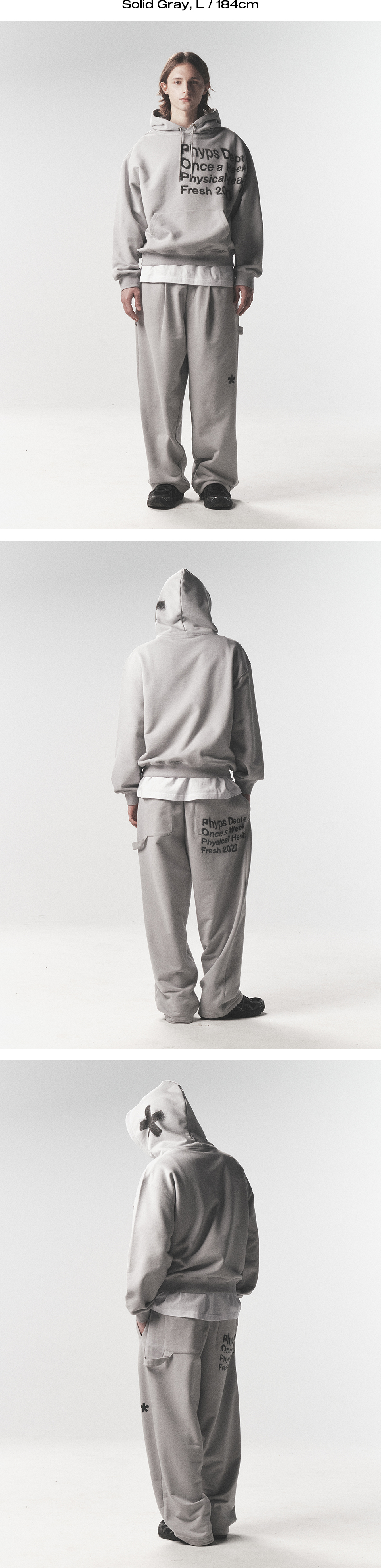 ◆Phyps Department◆ Over Typo Spray Dying Hood_Gray MUSINSA | PHYPS Over Typo Spray Dying Hood_Gray