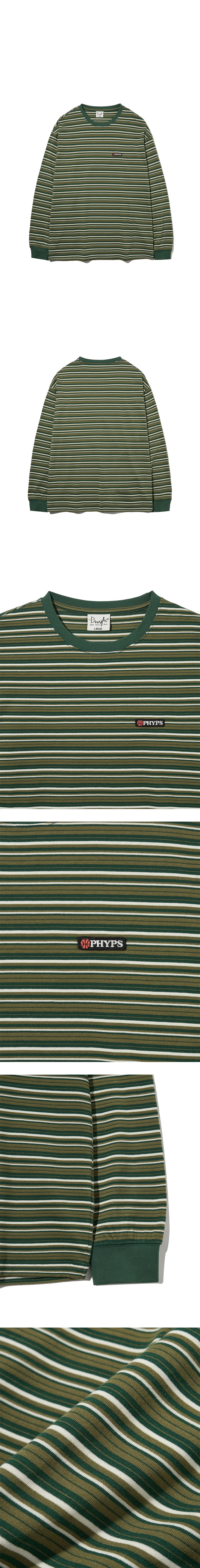 ★ Phyps Department★ Vintage Stripe Long Sleeve Green PFS1 MUSINSA | PHYPS Vintage Stripe Long Sleeve_Green