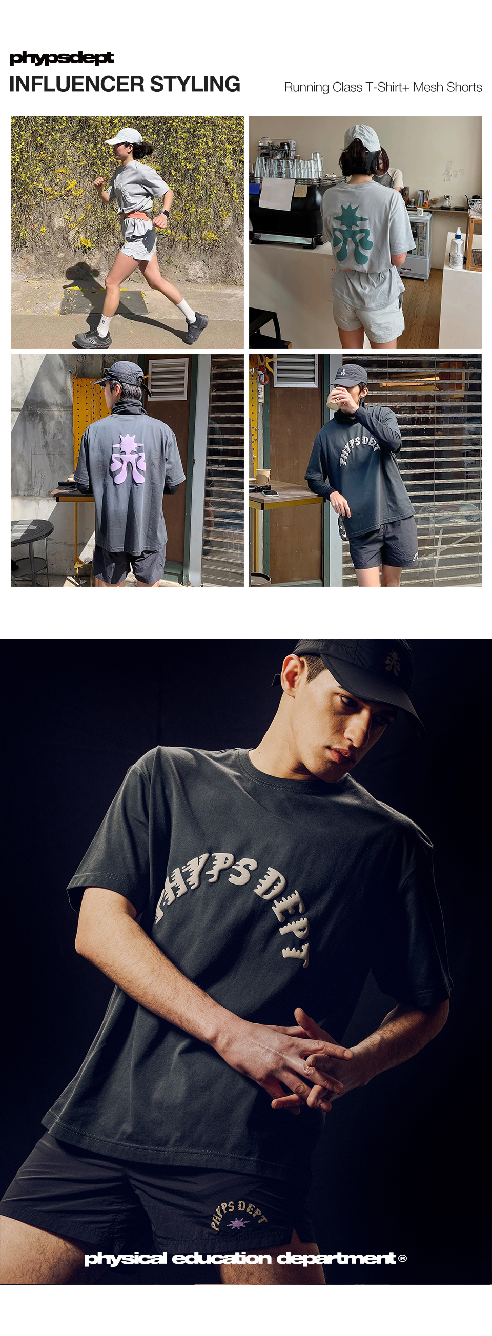 ★ Phyps Department★ Running Class Mesh Shorts Dark Charco Running Class Mesh Shorts_Dark Charcoal - PHYPS HOME