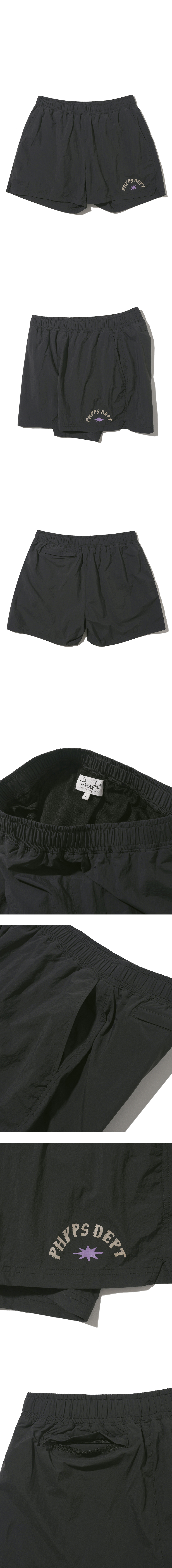 ★ Phyps Department★ Running Class Mesh Shorts Dark Charco Running Class Mesh Shorts_Dark Charcoal - PHYPS HOME