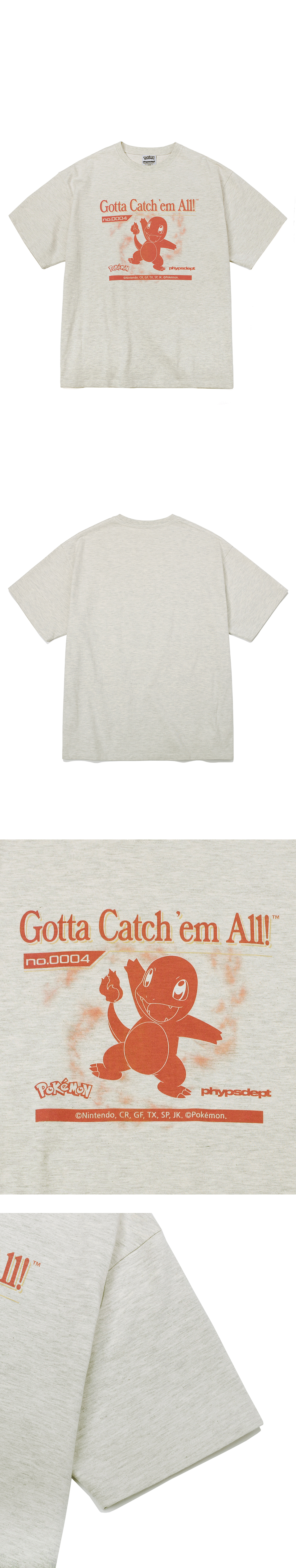 ★ Phyps Department★ Pokemon Gacha Short Sleeve Oatmeal PF MUSINSA | PHYPS Pokemon Gacha Short Sleeve_Oatmeal