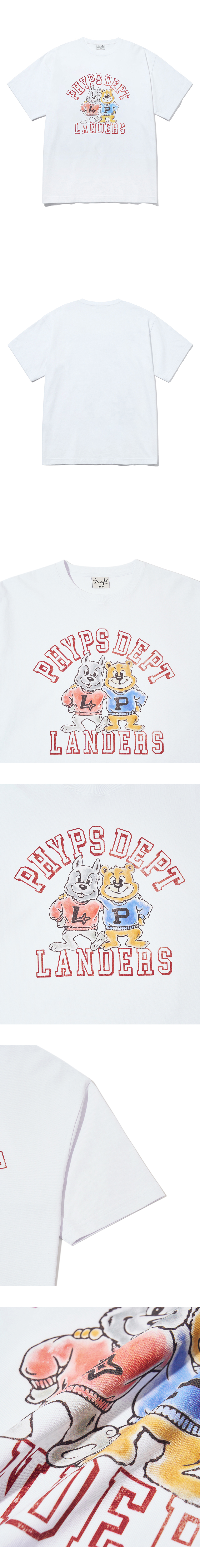 MUSINSA | PHYPS PIDEPT x SSG LANDERS Graphic T-Shirt_White