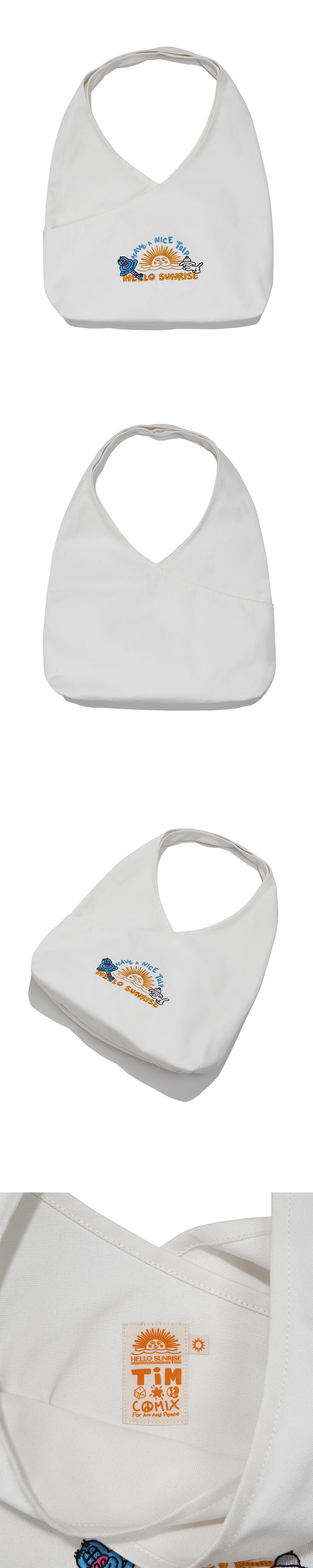 【HELLO SUNRISE】 3Way Bikini Bag /追跡付 TIMCOMIX x HELLO SUNRISE] 3WAY BIKINI BAG WHITE - PHYPS HOME