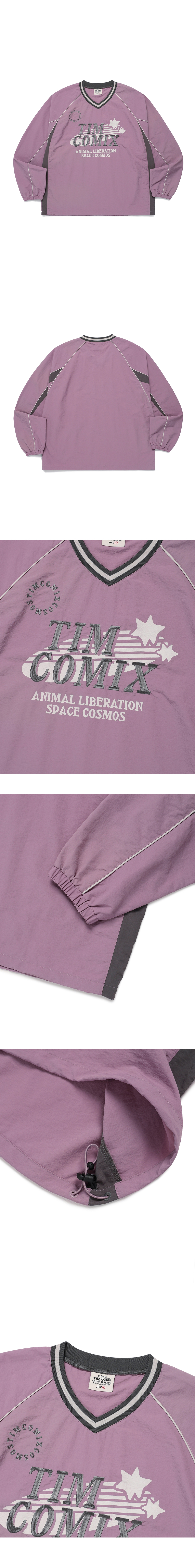MUSINSA | TIMCOMIX NYLON COSMIC STAR LS LIGHT PURPLE