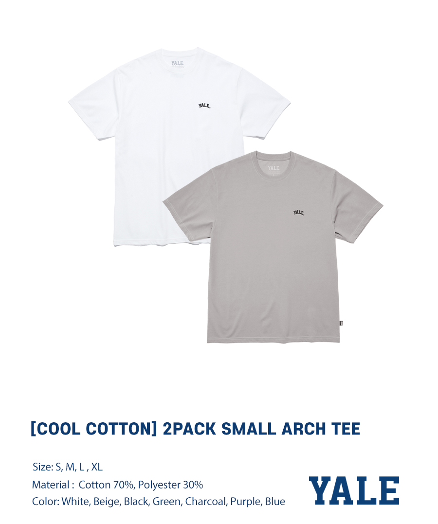MUSINSA | YALE (23SS) [COOL COTTON] 2PACK Small Arch Short