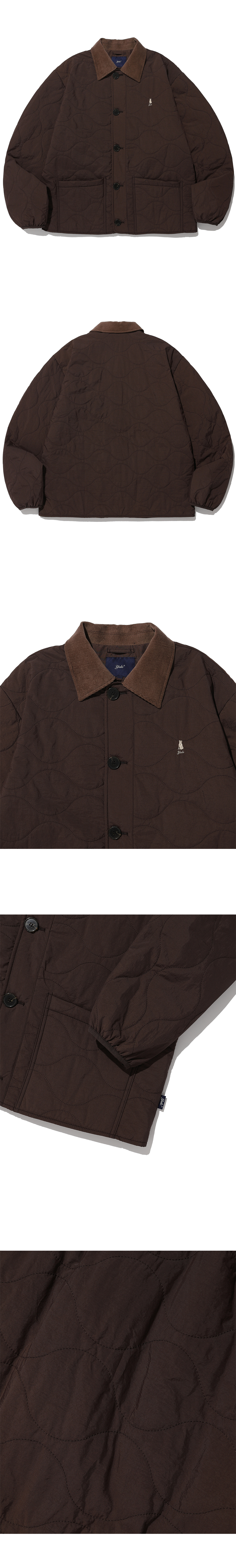 [ YALE ]★ CORDUROY COLLAR WARM UP QUILTING JACKET 예일(YALE) CORDUROY COLLAR WARM UP QUILTING JACKET IVORY