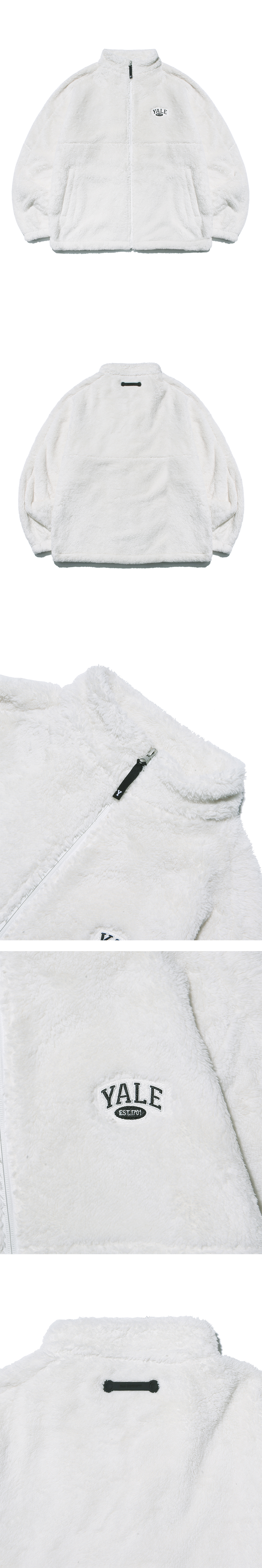 2 TONE ARCH BOA TRACK JACKET IVORY 상세 이미지 3