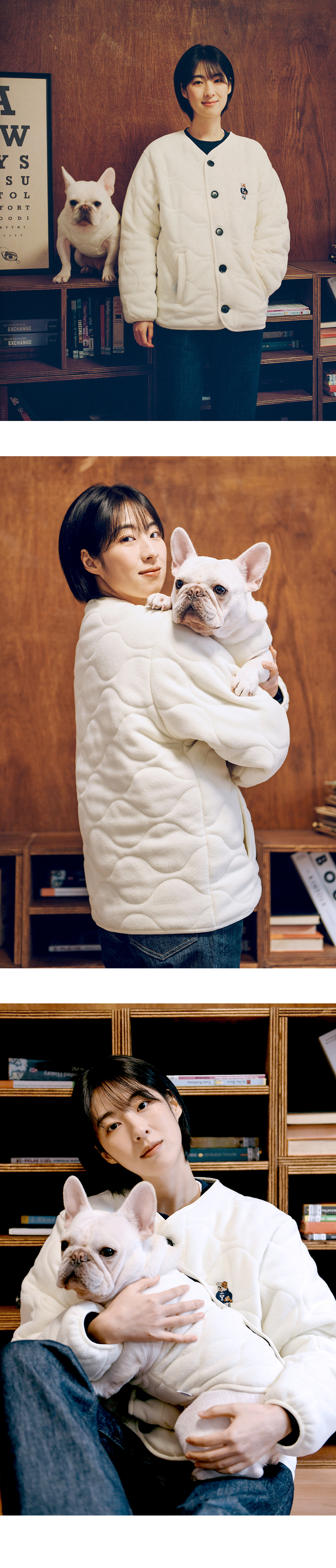 フリースジャケット YALE Embroidery Dan Collarless Boa Fleece Jacket Ivory YD09J MUSINSA | YALE Embroidered Dan Caraless Quilted Fleece