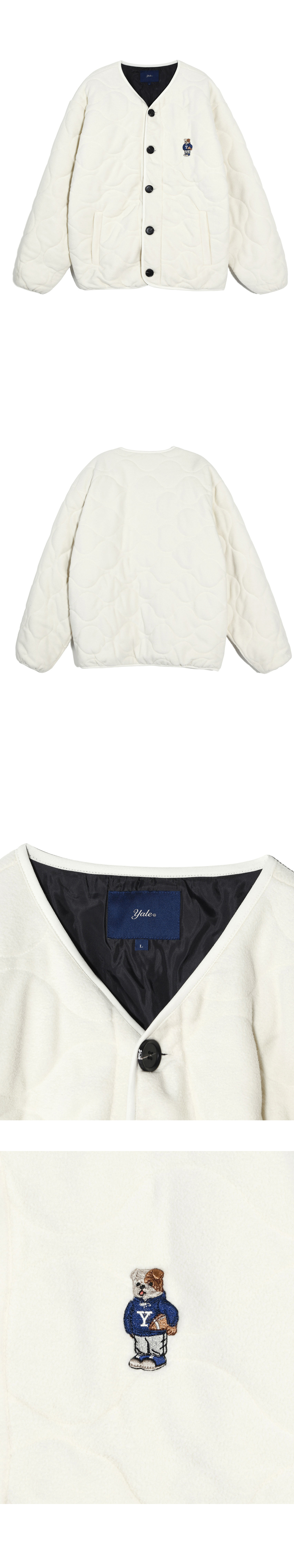 MUSINSA | YALE Embroidered Dan Caraless Quilted Fleece
