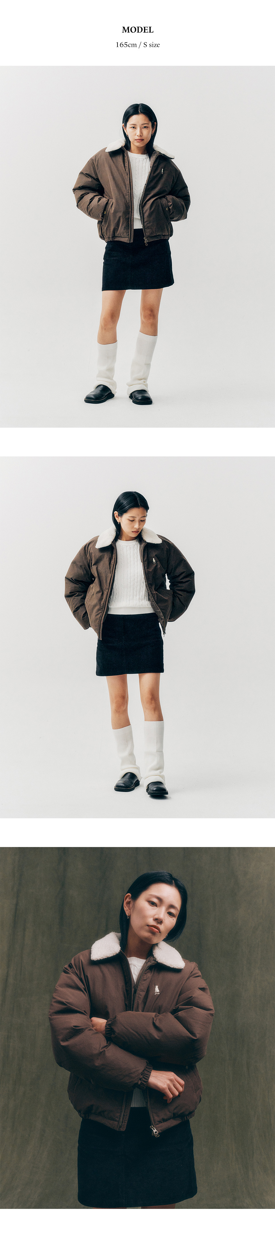 関税込★YALE★PRIMALOFT BOA DETACHABLE SHORT PUFFER PADDING MUSINSA | YALE Detachable Boa Short Puffer Jacket_Navy