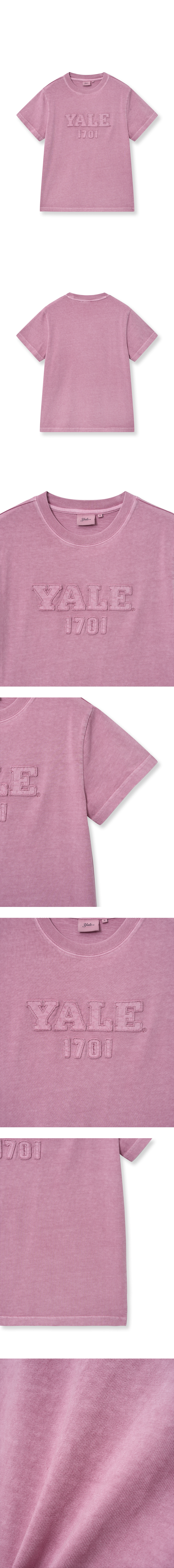 ☆YALE☆ Women's Pigment Applique T-Shirt Pink YFM1SS208API MUSINSA | YALE Women's Pigment Applique T-Shirt_Pink