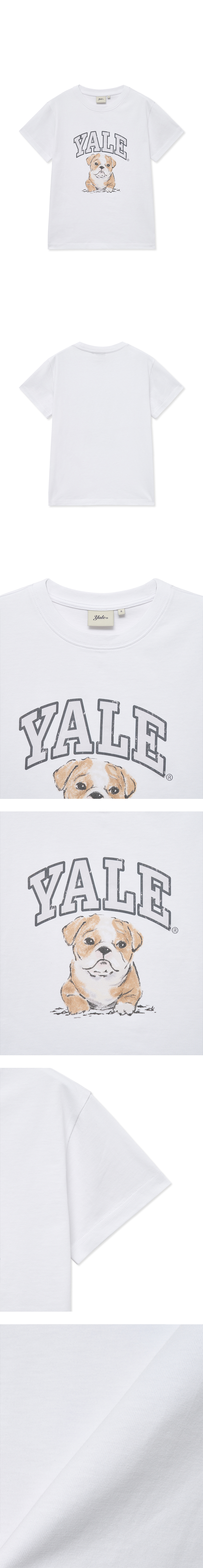 ☆YALE☆ Women's Vintage Dan Short Sleeve T-Shirt White YFM1 MUSINSA | YALE Women's Vintage Dan Short Sleeve T-Shirt_White
